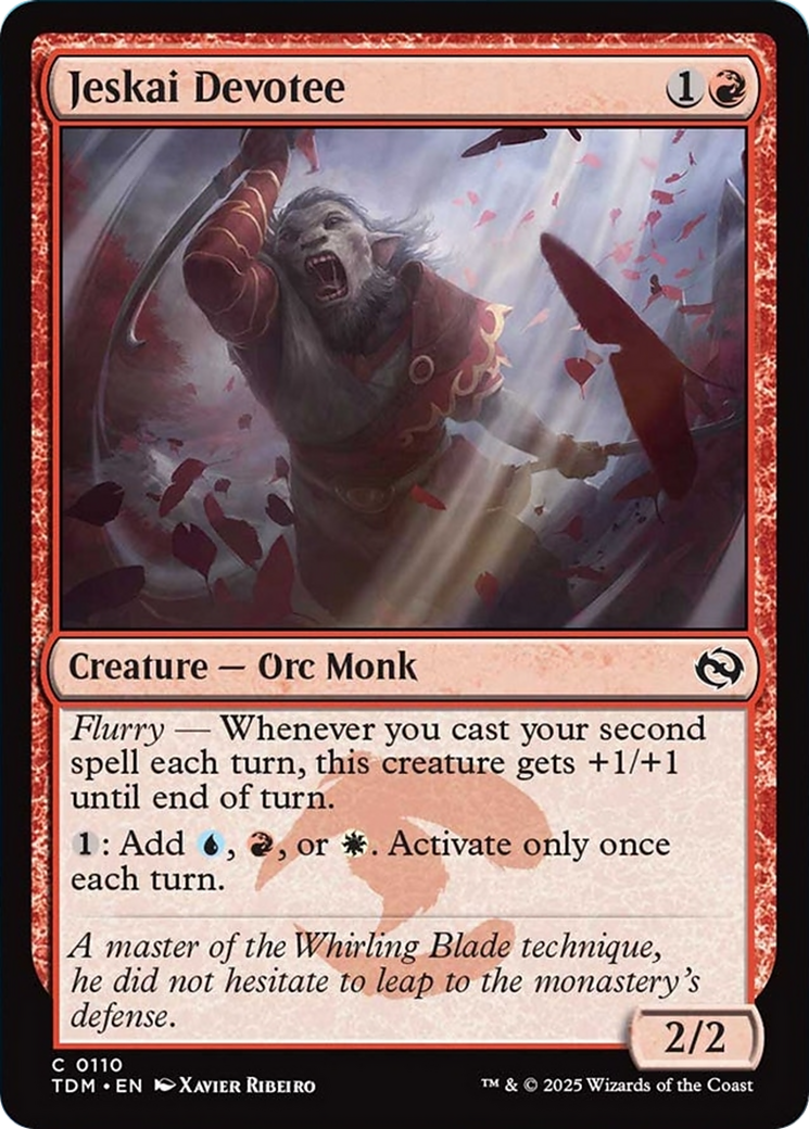 Jeskai Devotee [Tarkir: Dragonstorm] | Chromatic Games