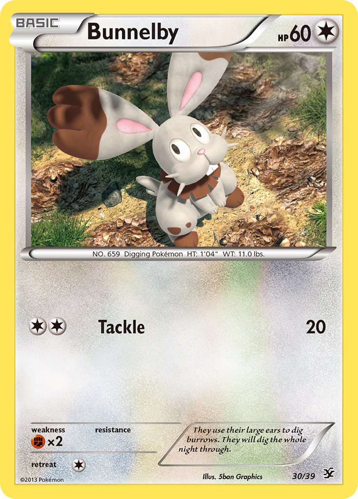 Bunnelby (30/39) [XY: Kalos Starter Set] | Chromatic Games