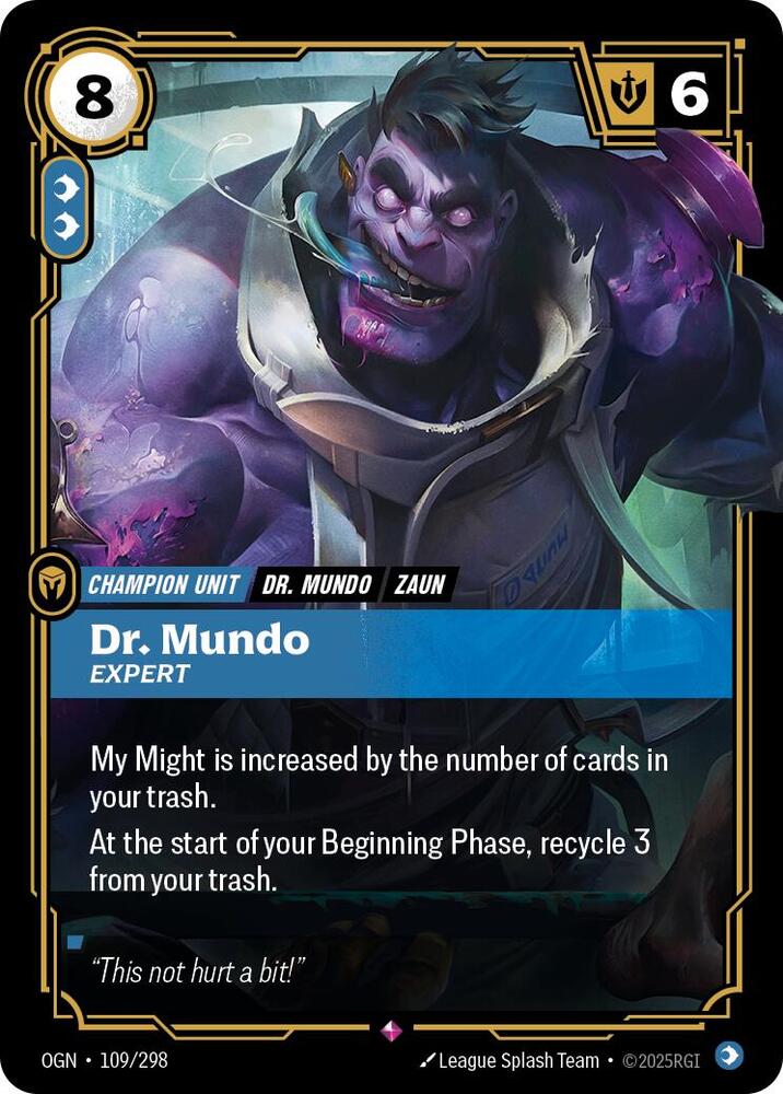 Dr Mundo - Expert 109/298 (Origins)  - Foil | Chromatic Games