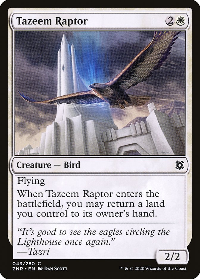 Tazeem Raptor 43/280 (Zendikar Rising)  | Chromatic Games