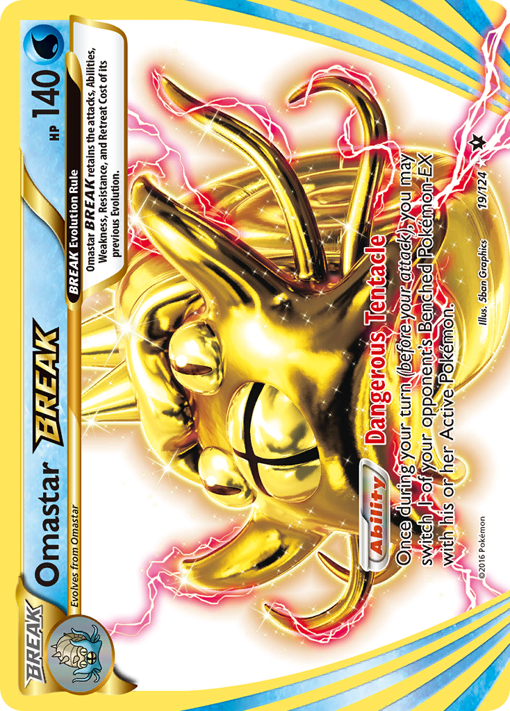 Omastar BREAK (19/124) [XY: Fates Collide] | Chromatic Games