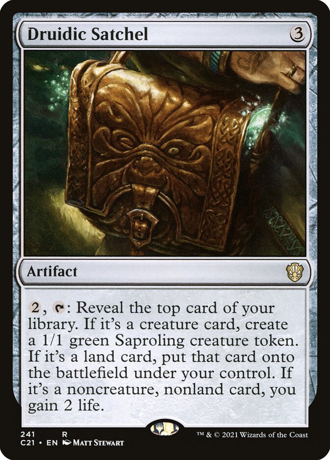 Druidic Satchel 241/81 (Commander 2021)  | Chromatic Games