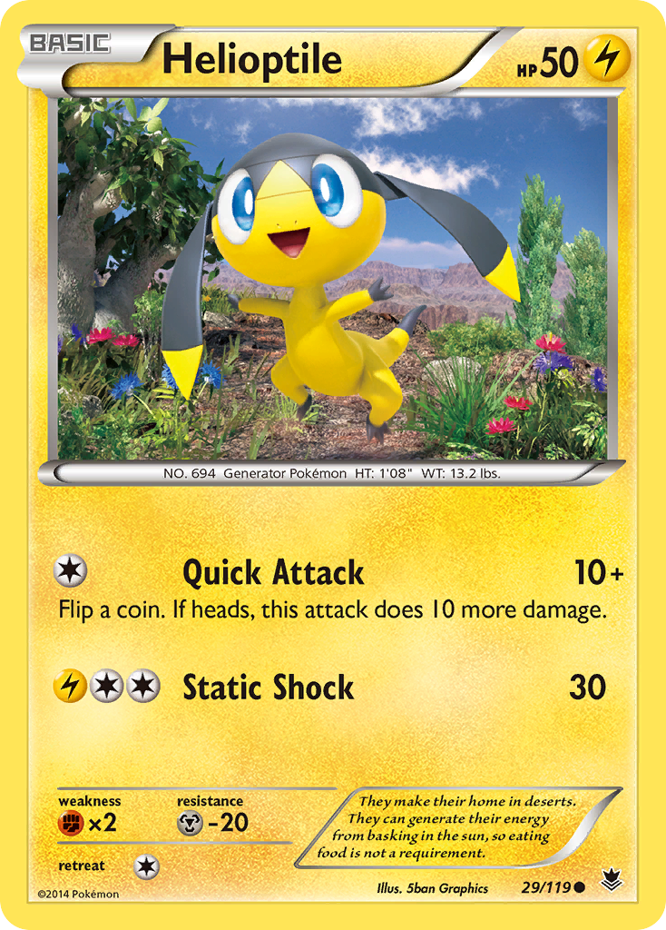 Helioptile (29/119) [XY: Phantom Forces] | Chromatic Games