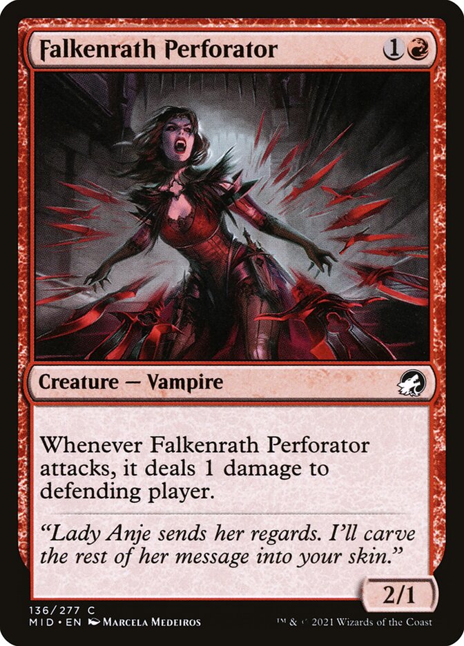 Falkenrath Perforator 136/277 (Innistrad: Midnight Hunt)  | Chromatic Games