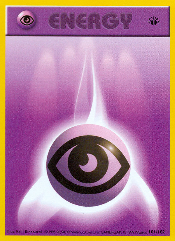 Psychic Energy (101/102) (Shadowless) [Base Set 1st Edition] | Chromatic Games