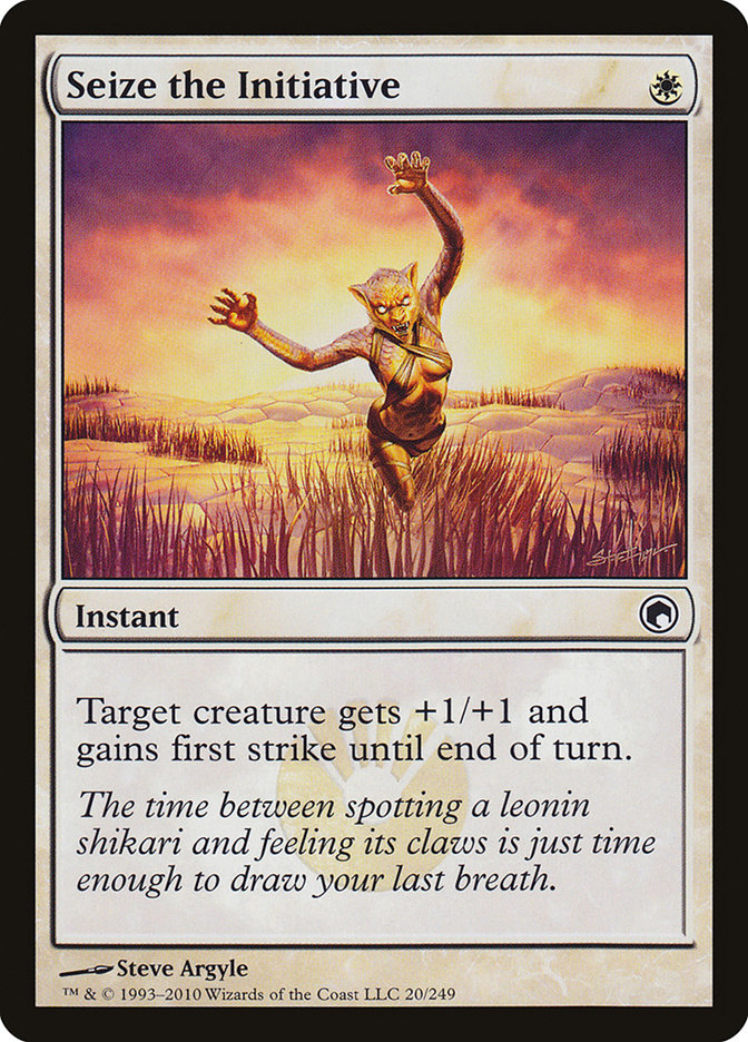 Seize the Initiative 20/249 (Scars of Mirrodin)  - Foil | Chromatic Games