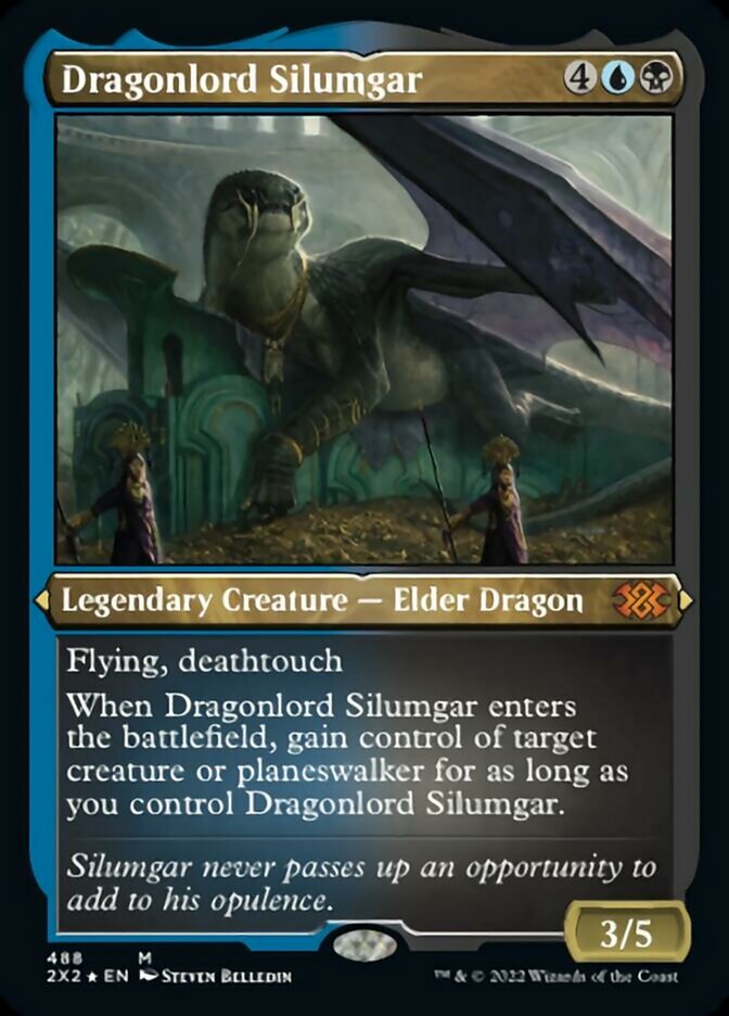 Dragonlord Silumgar (Foil Etched) [Double Masters 2022] | Chromatic Games