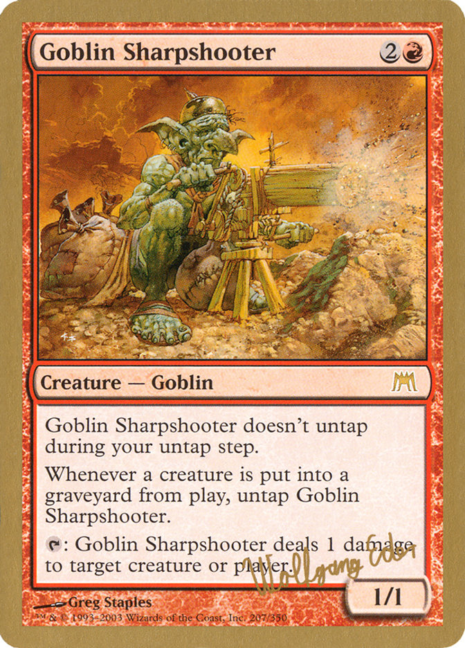 Goblin Sharpshooter (Wolfgang Eder) [World Championship Decks 2003] | Chromatic Games