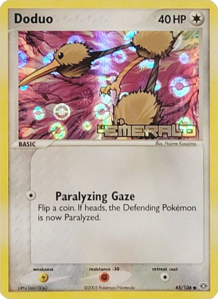 Doduo (45/106) (Stamped) [EX: Emerald] | Chromatic Games