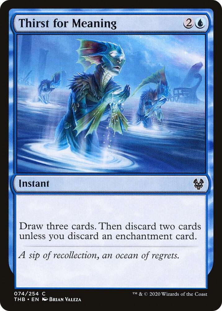 Thirst for Meaning 74/254 (Theros Beyond Death)  - Foil | Chromatic Games