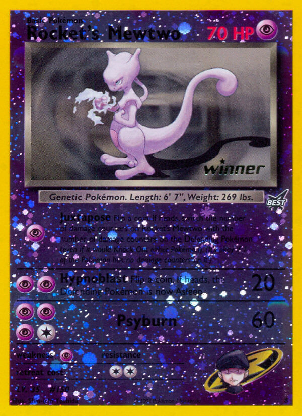 Rocket's Mewtwo (8) (Winner) [Best of Promos] | Chromatic Games