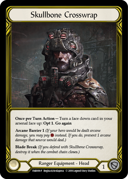Skullbone Crosswrap [FAB009-P] (Promo)  1st Edition Cold Foil - Golden | Chromatic Games