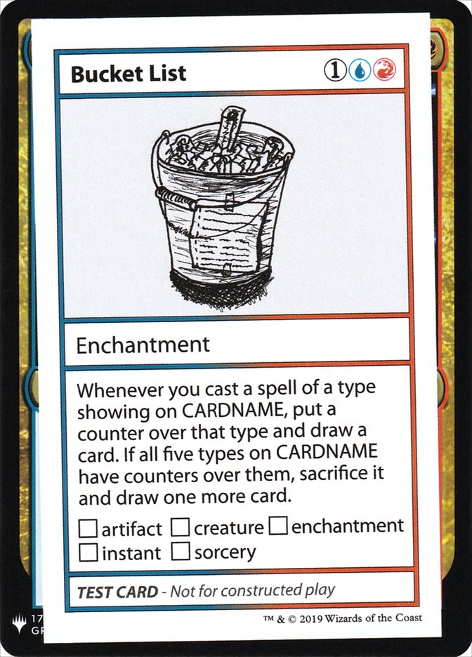 Bucket List [Mystery Booster Playtest Cards] | Chromatic Games