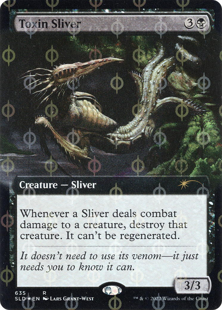 Toxin Sliver (Extended Art) (Step-and-Compleat Foil) [Secret Lair Drop Promos] | Chromatic Games