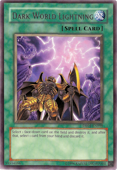 Dark World Lightning [DR04-EN098] Rare | Chromatic Games