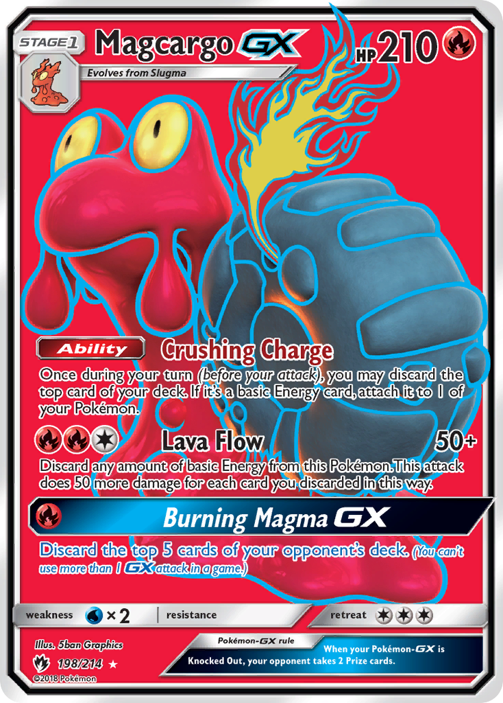 Magcargo GX (198/214) [Sun & Moon: Lost Thunder] | Chromatic Games