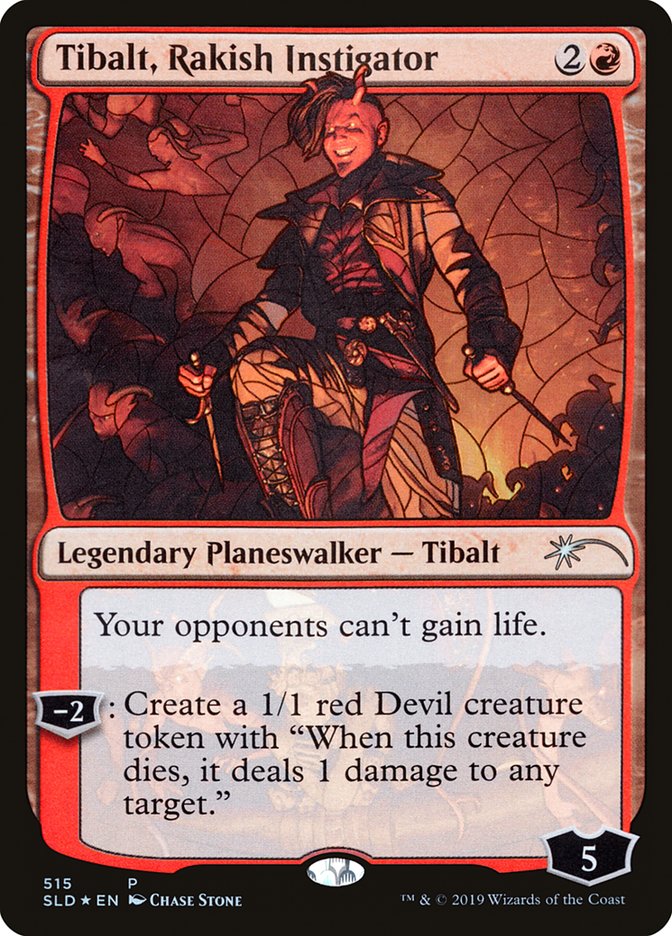 Tibalt, Rakish Instigator (Stained Glass) [Secret Lair Drop Promos] | Chromatic Games