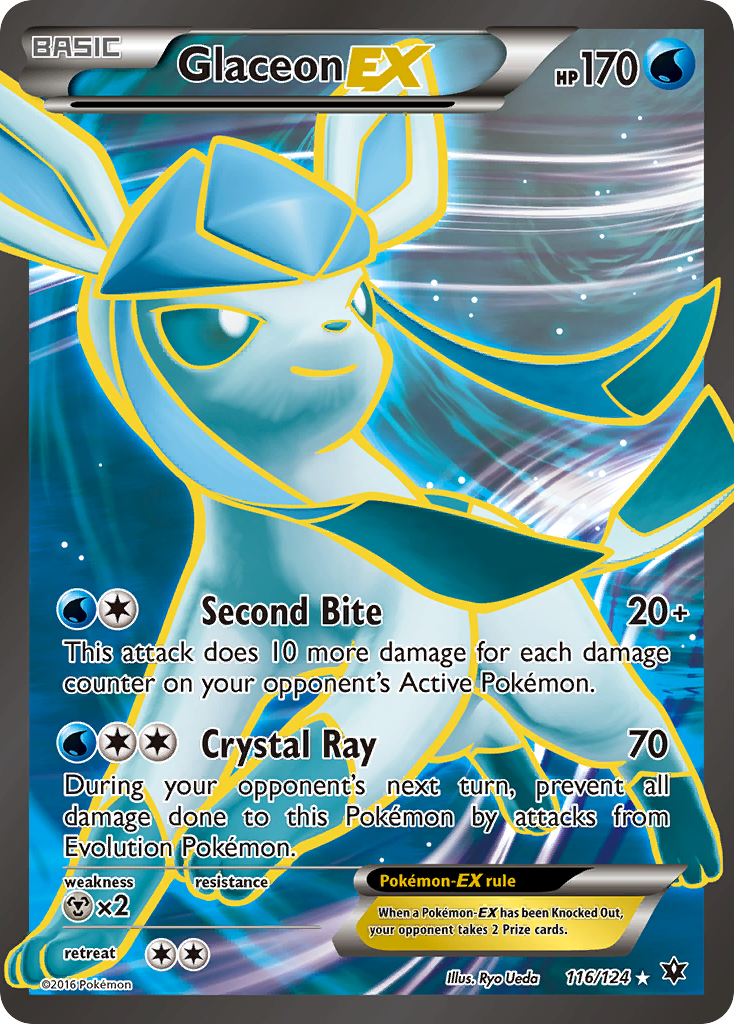 Glaceon EX (116/124) [XY: Fates Collide] | Chromatic Games