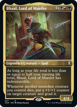 Bhaal, Lord of Murder 527 (Commander Legends: Battle for Baldur's Gate)  - Etched Foil | Chromatic Games