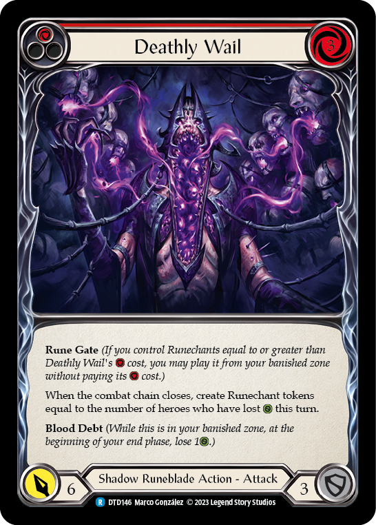 Deathly Wail (Red) [DTD146] (Dusk Till Dawn) | Chromatic Games