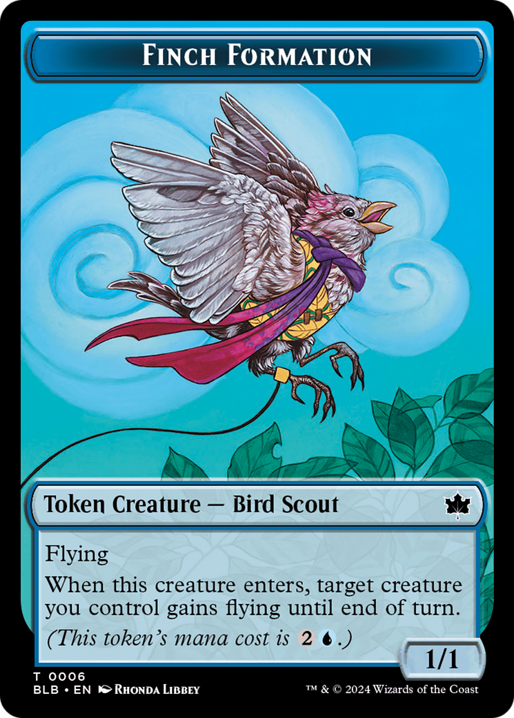 Finch Formation Token [Bloomburrow Tokens] | Chromatic Games