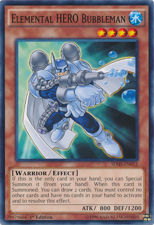 Elemental Hero Bubbleman [SDHS-EN012] Common | Chromatic Games