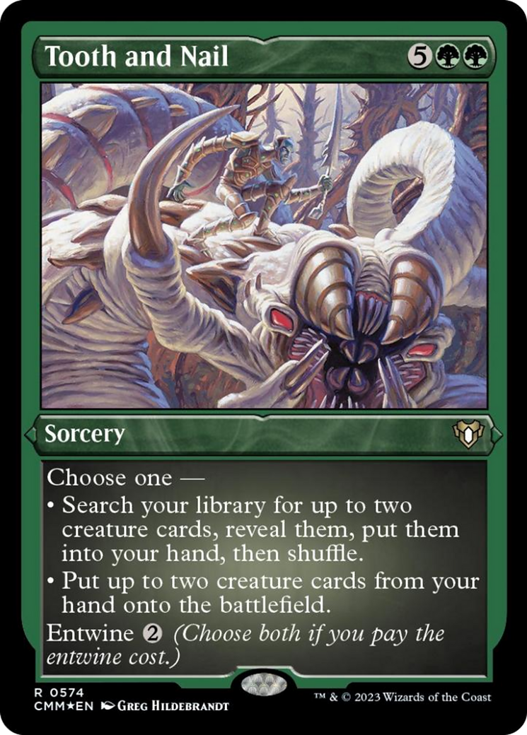 Tooth and Nail (Foil Etched) [Commander Masters] | Chromatic Games
