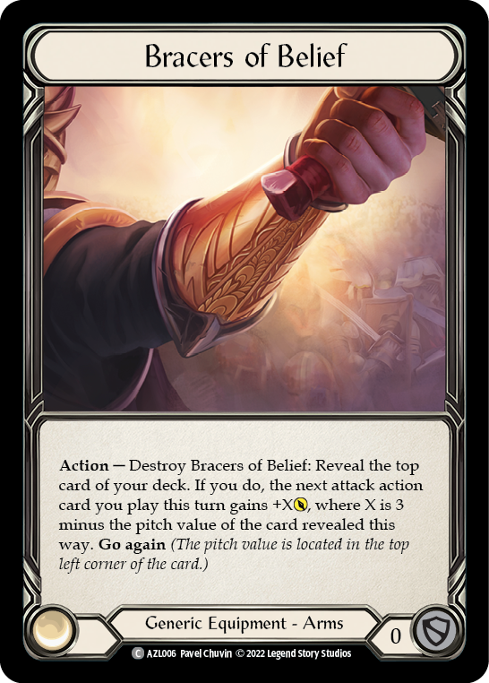 Bracers of Belief [AZL006] (Outsiders Azalea Blitz Deck) | Chromatic Games