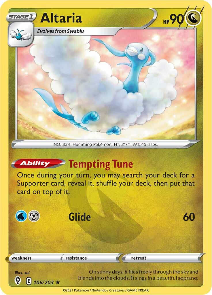 Altaria (106/203) [Sword & Shield: Evolving Skies] | Chromatic Games