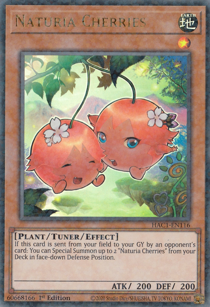 Naturia Cherries (Duel Terminal) [HAC1-EN116] Parallel Rare | Chromatic Games