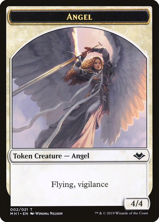 Shapeshifter (001) // Angel (002) Double-Sided Token [Modern Horizons Tokens] | Chromatic Games