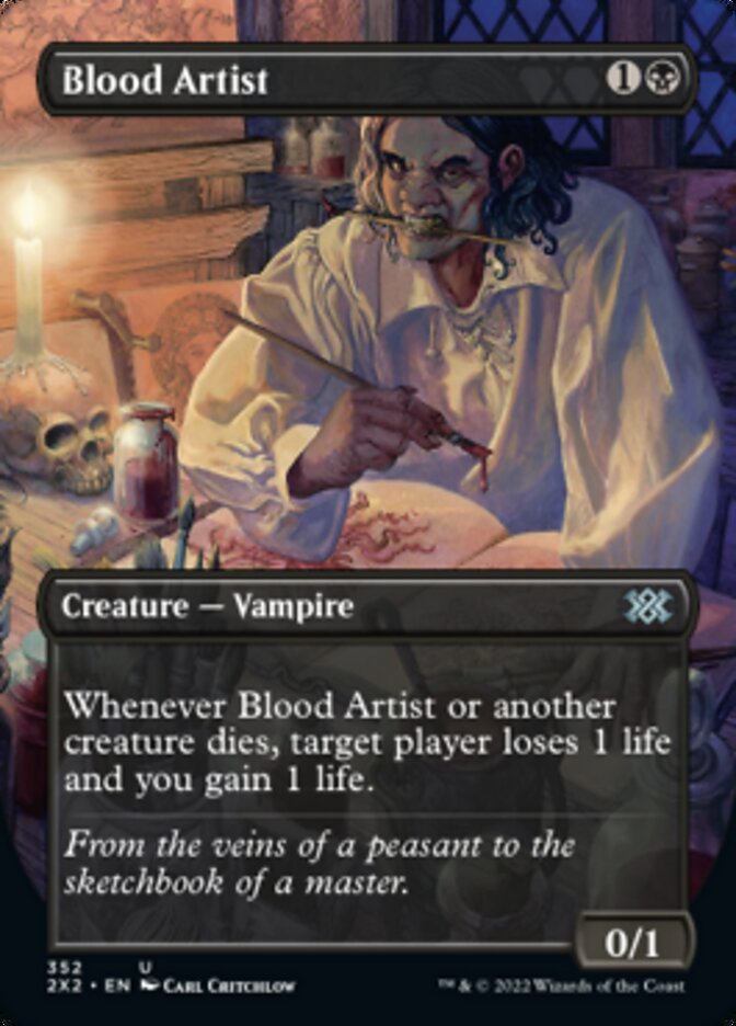 Blood Artist (Borderless Alternate Art) [Double Masters 2022] | Chromatic Games