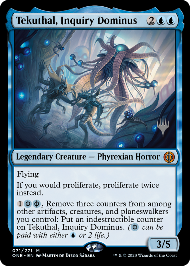Tekuthal, Inquiry Dominus (Promo Pack) [Phyrexia: All Will Be One Promos] | Chromatic Games