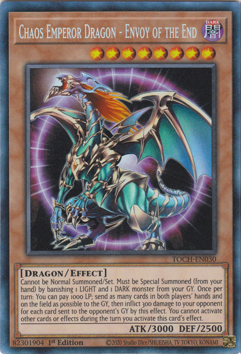 Chaos Emperor Dragon - Envoy of the End [TOCH-EN030] Collector's Rare | Chromatic Games