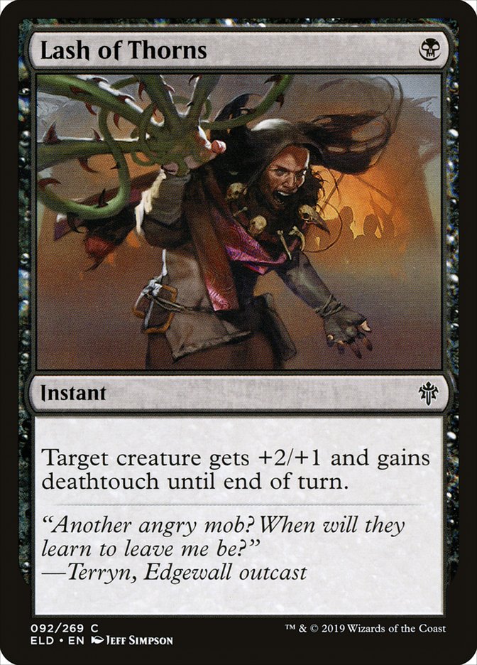 Lash of Thorns 92/269 (Throne of Eldraine)  - Foil | Chromatic Games