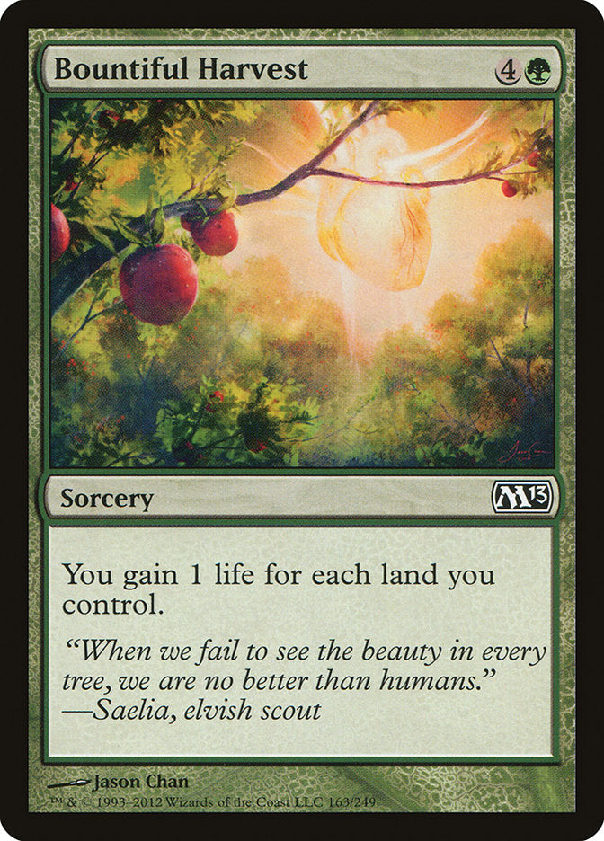 Bountiful Harvest 163/249 (Magic 2013 (M13))  | Chromatic Games