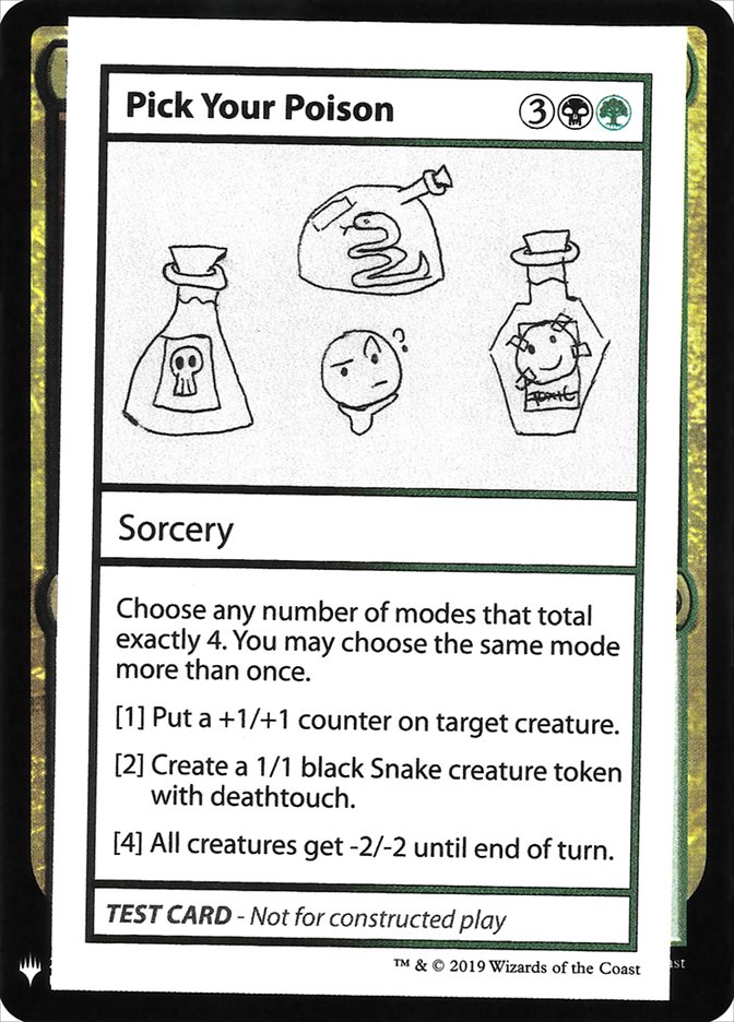 Pick Your Poison [Mystery Booster Playtest Cards] | Chromatic Games