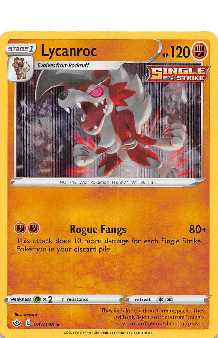 Lycanroc (087/198) [Sword & Shield: Chilling Reign] | Chromatic Games