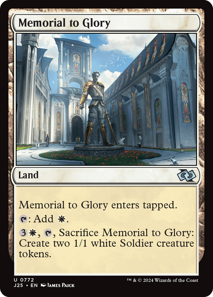 Memorial to Glory [Foundations Jumpstart] | Chromatic Games