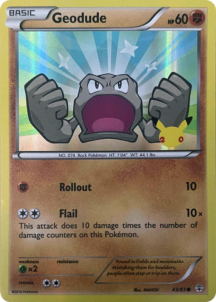 Geodude (043/083) [Celebrations: 25th Anniversary] | Chromatic Games