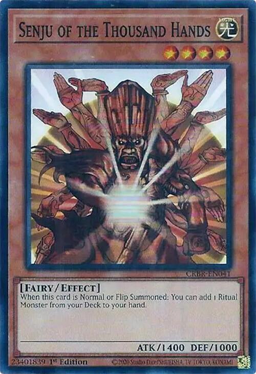 Senju of the Thousand Hands (SR) [CRBR-EN041] Super Rare | Chromatic Games