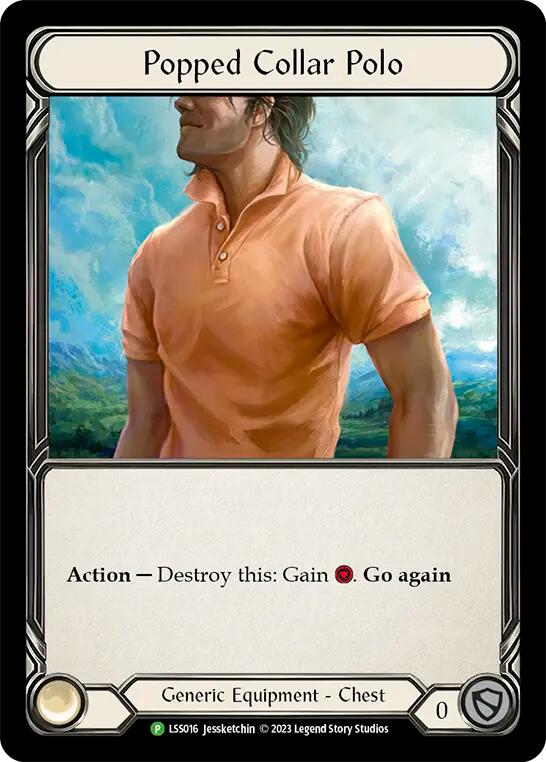 Popped Collar Polo [LSS016] (Promo)  Cold Foil | Chromatic Games