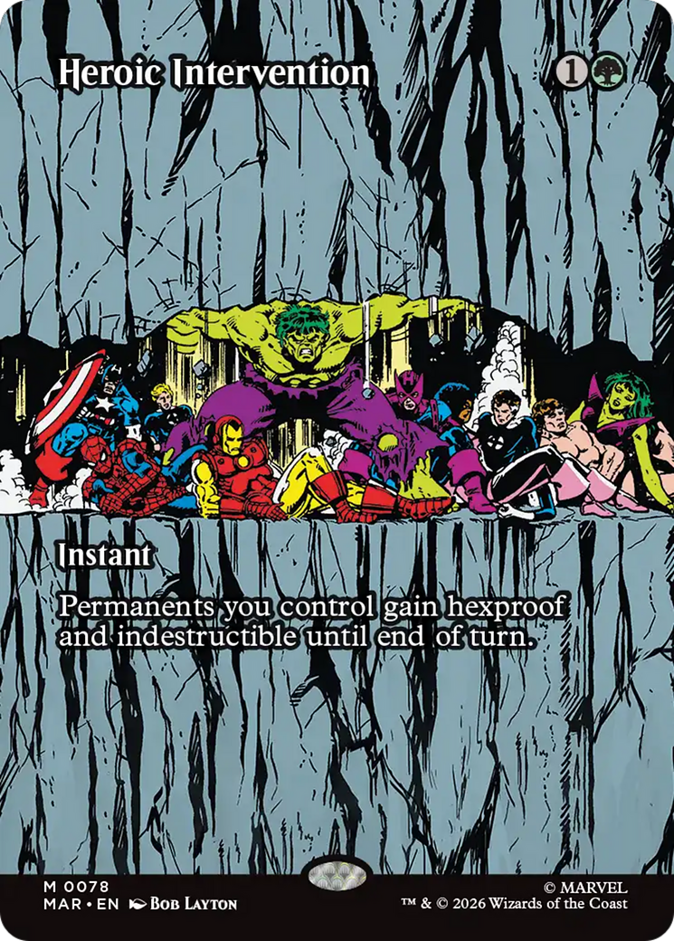 Heroic Intervention (0078) (Borderless) [Marvel Universe: Eternal-Legal] | Chromatic Games