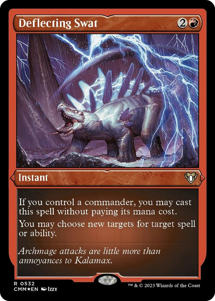 Deflecting Swat (Foil Etched) [Commander Masters] | Chromatic Games