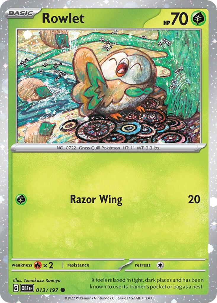 Rowlet (013/197) (Cosmos Holo) [Miscellaneous Cards] | Chromatic Games