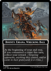 Bounty: Eriana, Wrecking Ball // Bounty Rules Double-Sided Token [Outlaws of Thunder Junction Commander Tokens] | Chromatic Games