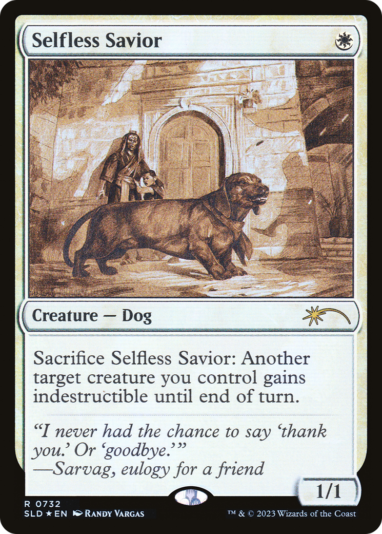 Selfless Savior (Sketch) [Secret Lair Drop Promos] | Chromatic Games