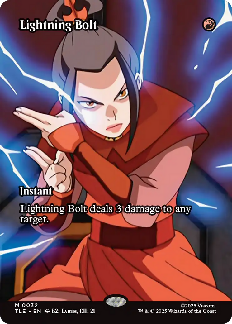 Lightning Bolt (Borderless) [Avatar: The Last Airbender: Eternal-Legal] | Chromatic Games
