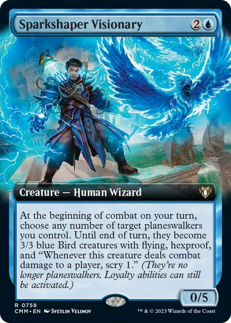 Sparkshaper Visionary (Extended Art) [Commander Masters] | Chromatic Games