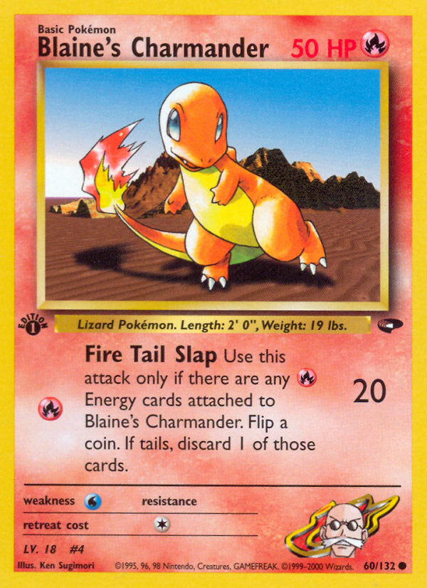 Blaine's Charmander (60/132) [Gym Challenge 1st Edition] | Chromatic Games